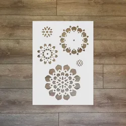 Sacred Geometry & Mandala Collection: Mandala Set II Stencil  - Hom...