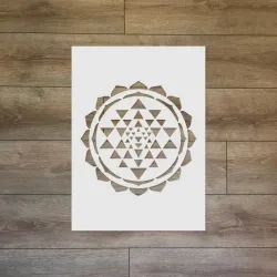 Sacred Geometry & Mandala Collection: Sri Yantra Stencil  - Sacred ...