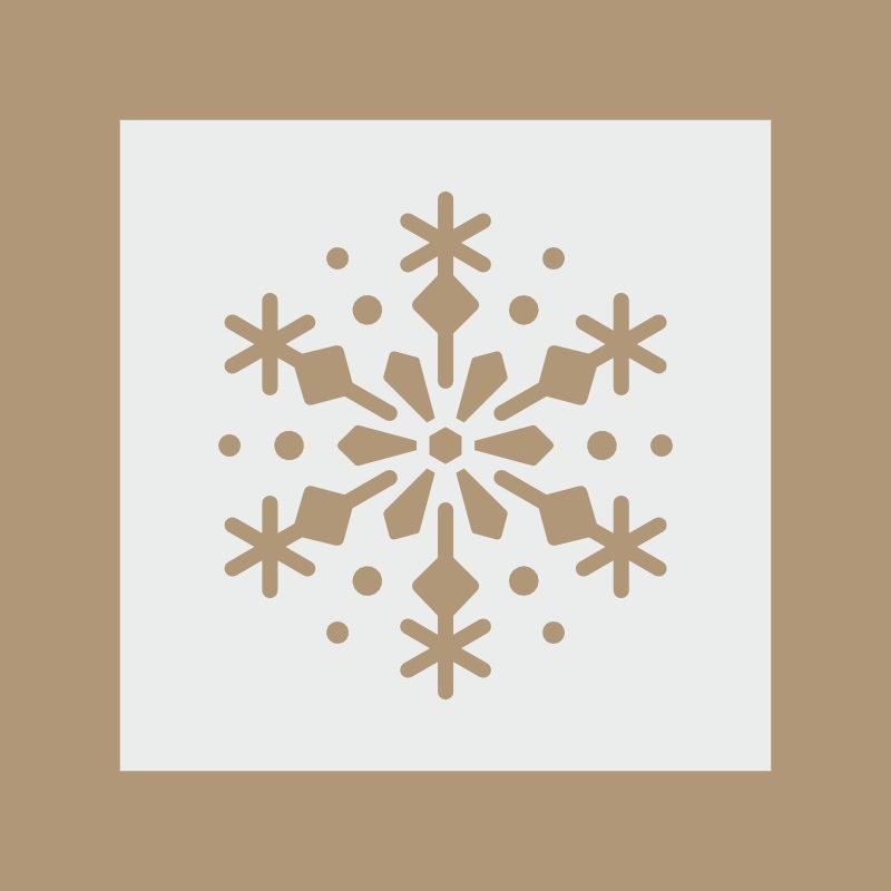 Snowflake - Christmas / Winter Reusable Plastic Stencil
