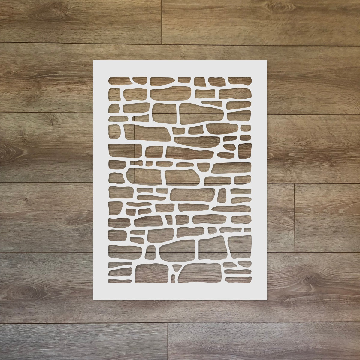 Brick Wall Reusable Plastic Stencil
