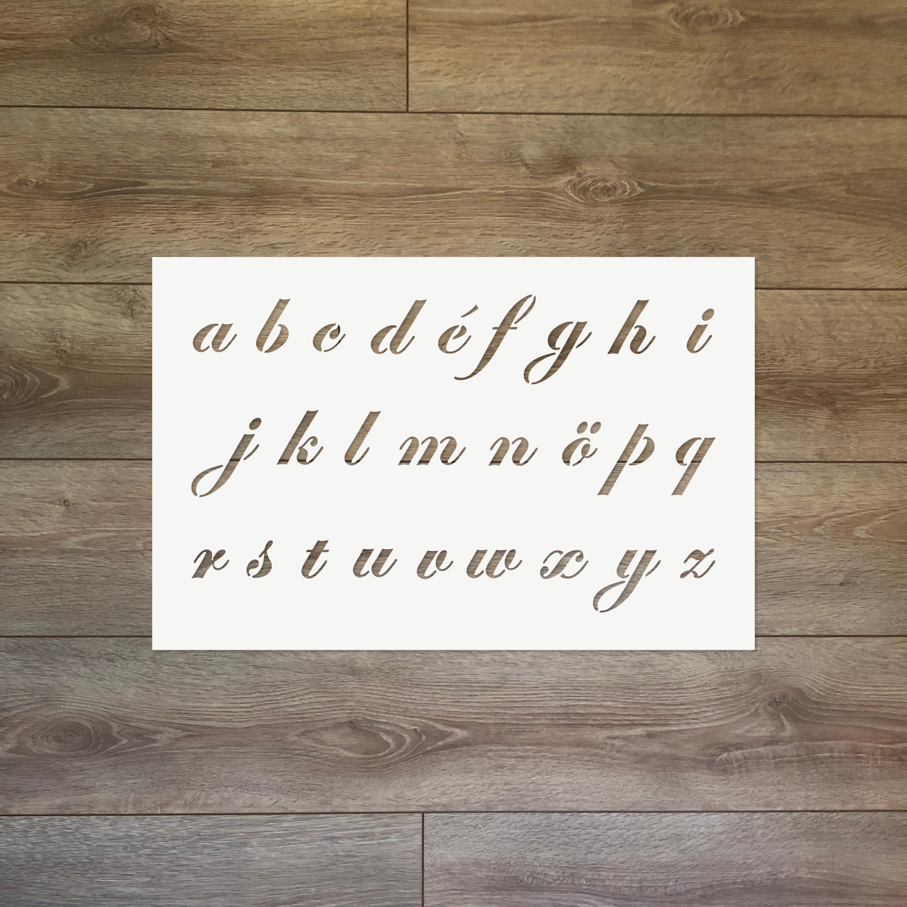 Alphabet Reusable Plastic Stencil