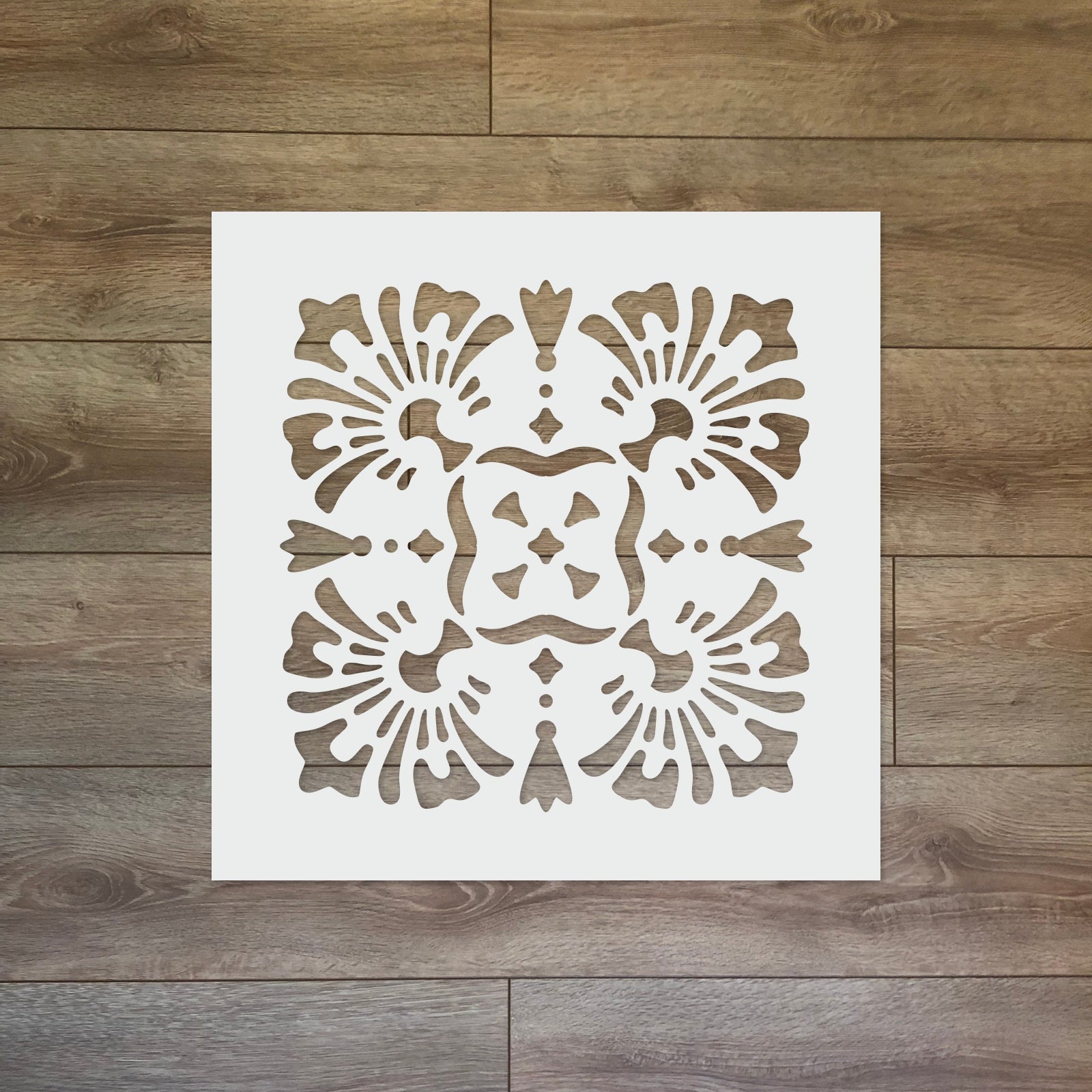 Bordure Tile Reusable Plastic Stencil