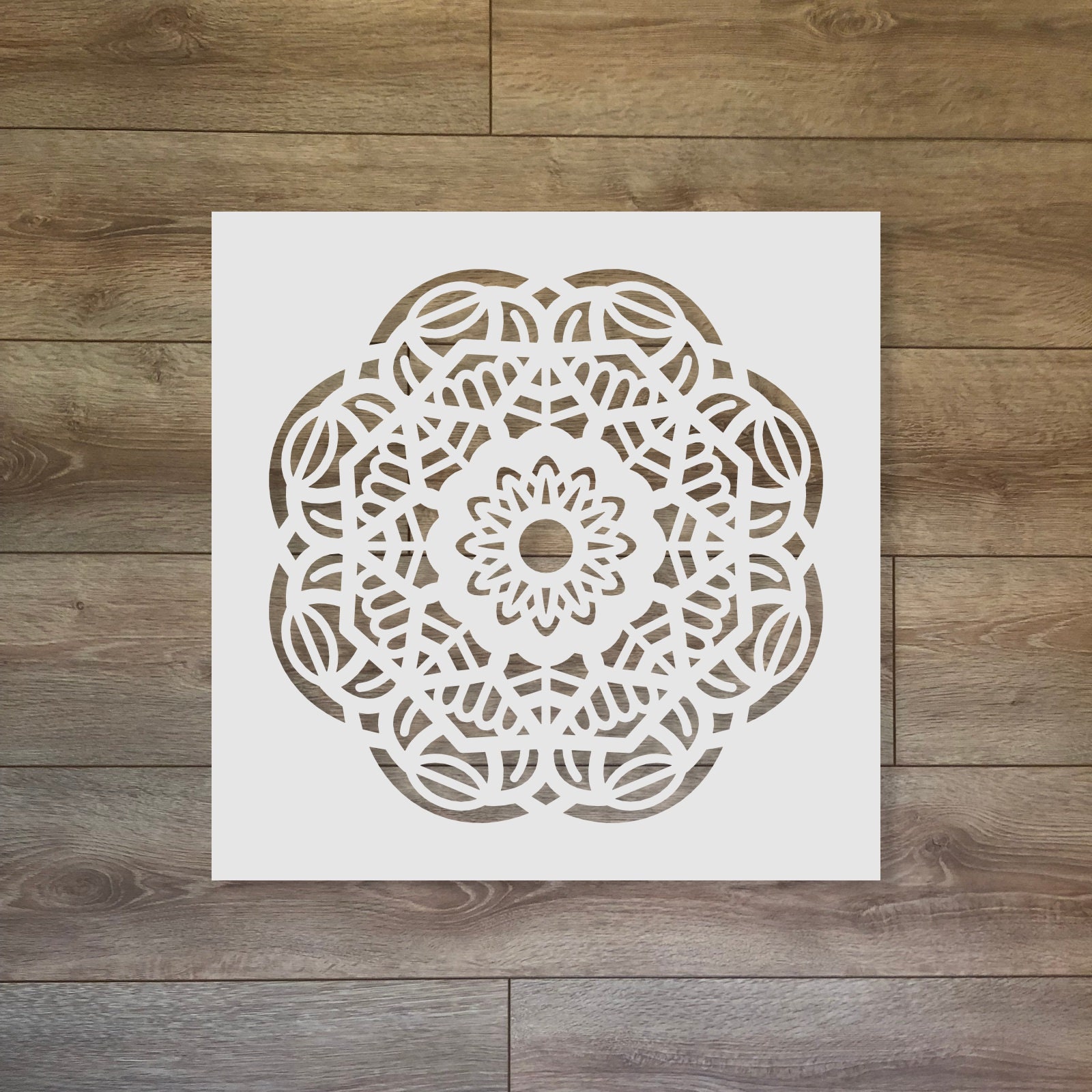 Mandala Motive - Sacred Geometry Reusable Plastic Stencil