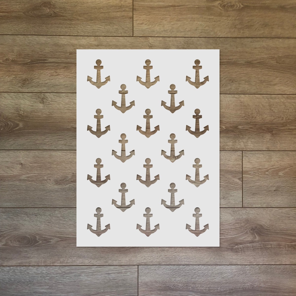 Anchor Pattern Reusable Plastic Stencil
