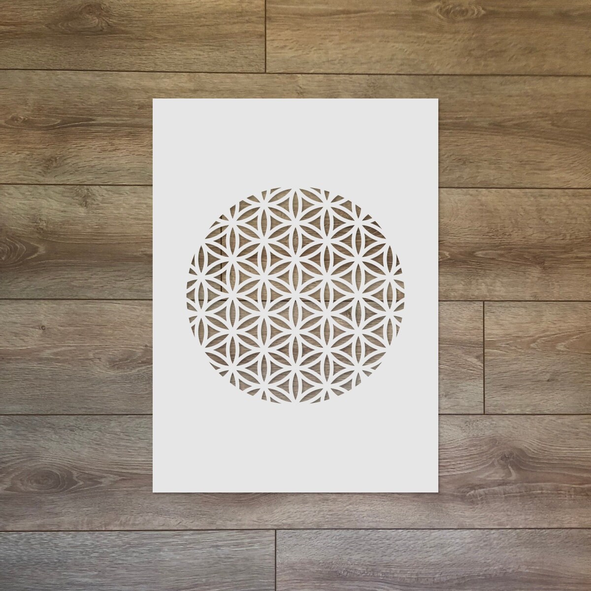 The Flower of Life - Sacred Geometry Reusable Plastic Stencil
