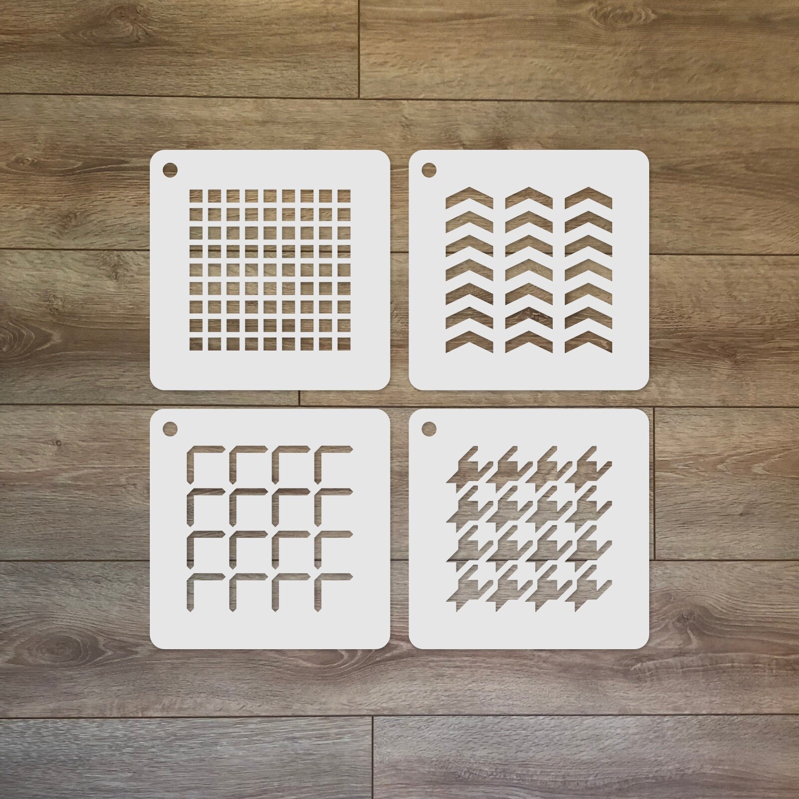 Mixed Motives Mini Reusable Plastic Stencil Set