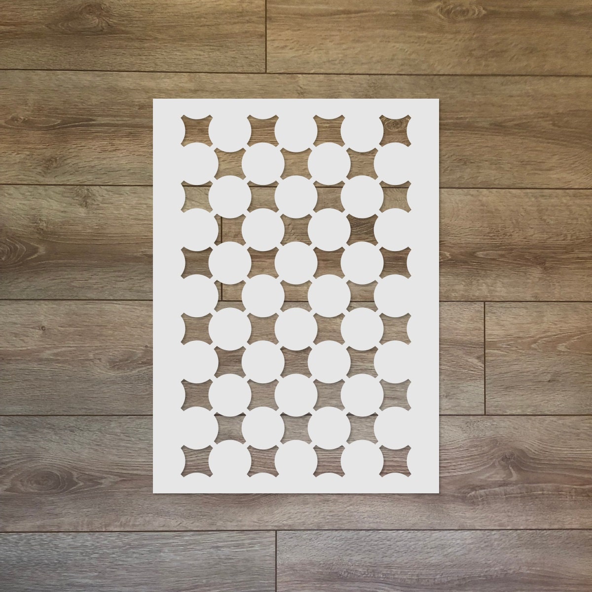 Opart Motif Reusable Plastic Stencil