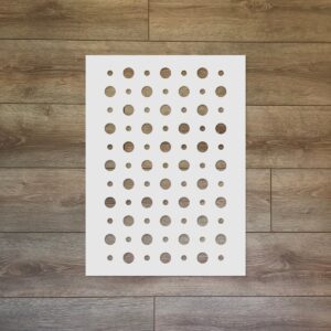 Opart Motif Reusable Plastic Stencil