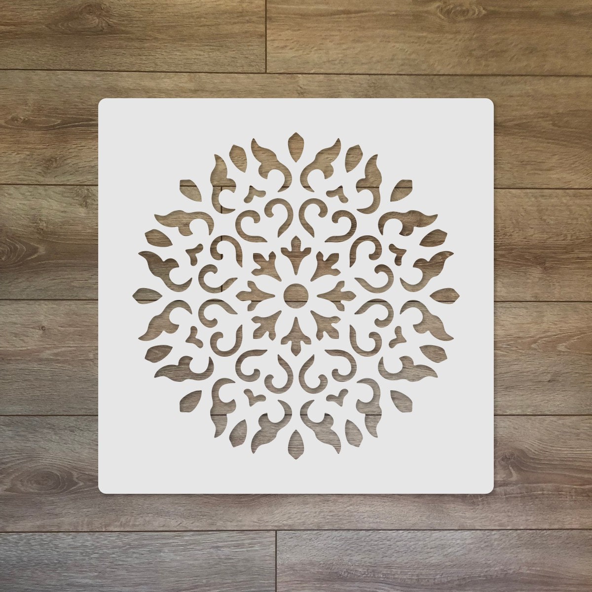 Mandala Sacred Mixed Media Reusable Plastic Stencil
