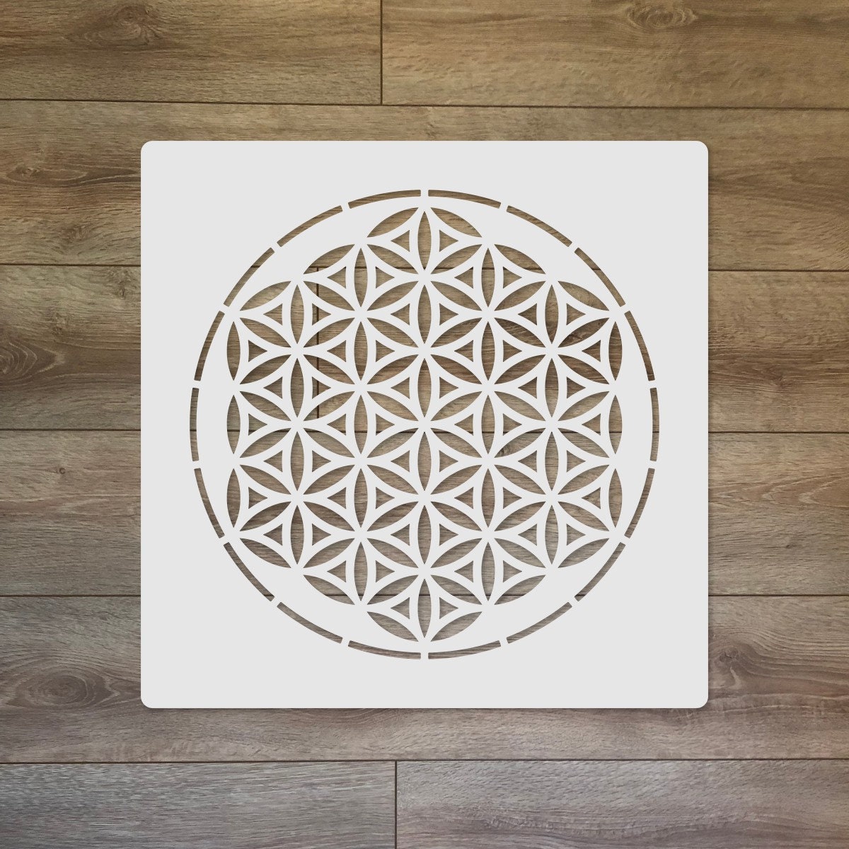The Flower of Life Sacred Mixed Media Reusable Plastic Stencil