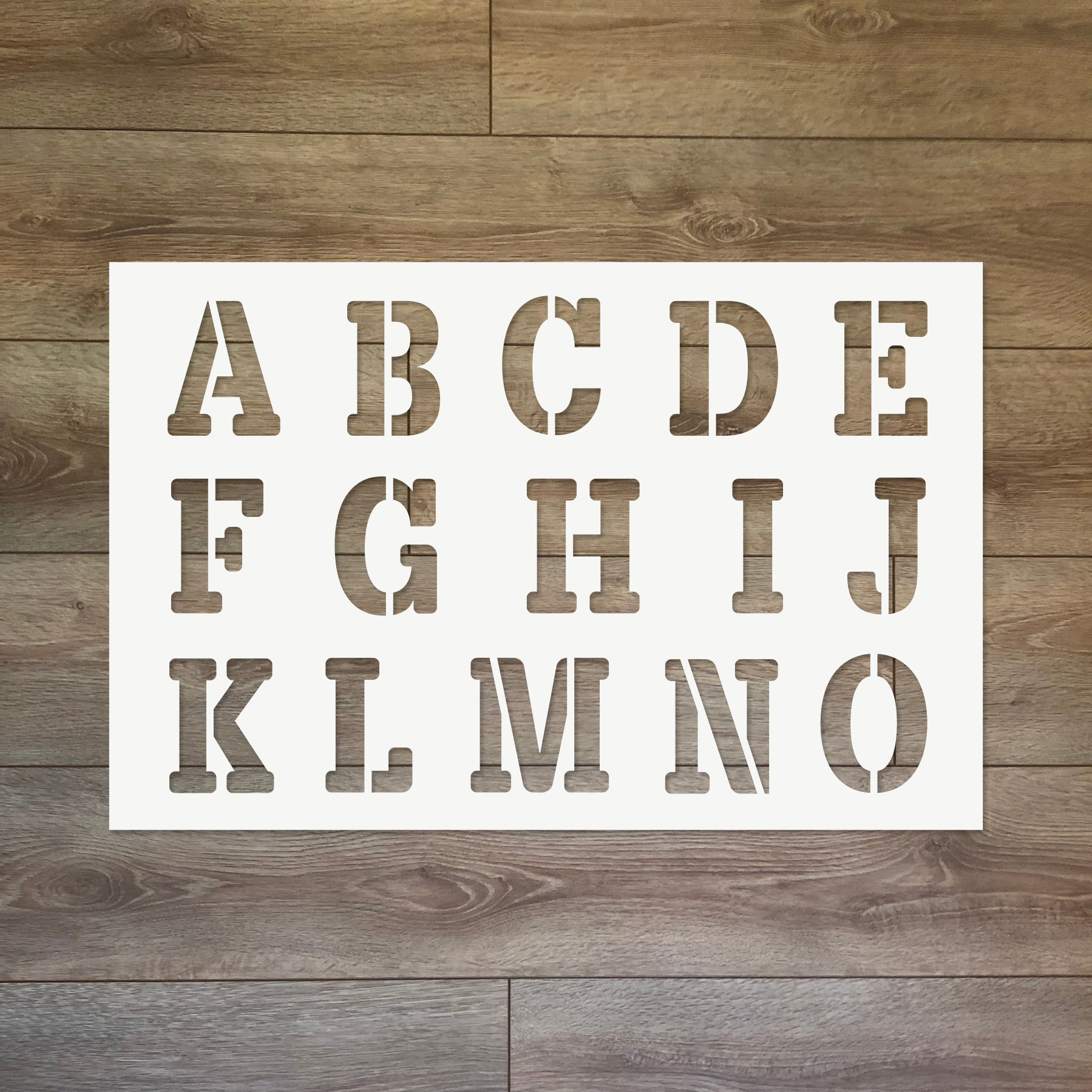 Alphabet Reusable Plastic Stencil
