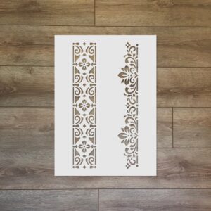 Border Motif Reusable Plastic Stencil