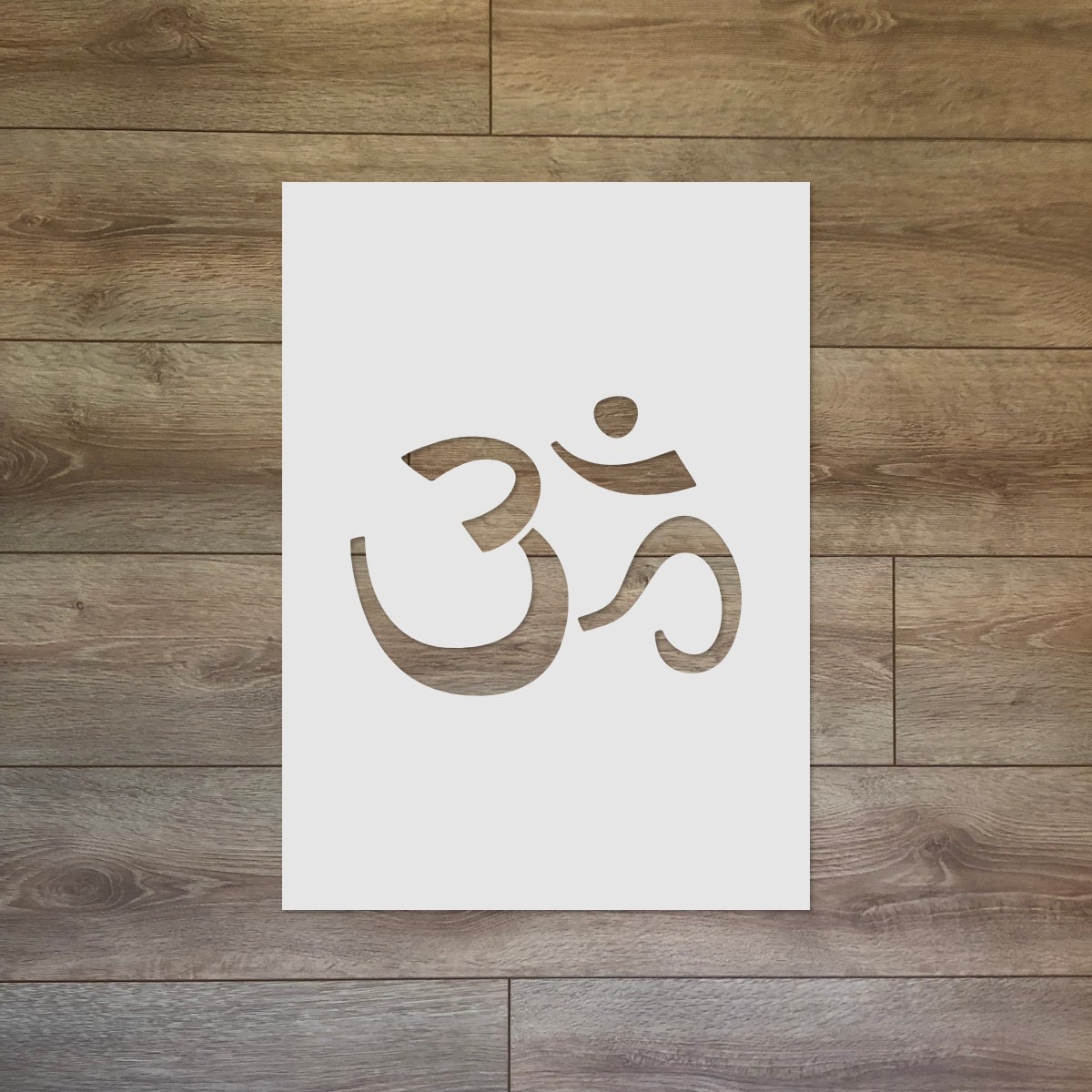 Sacred Ohm - Sacred Geometry Reusable Plastic Stencil