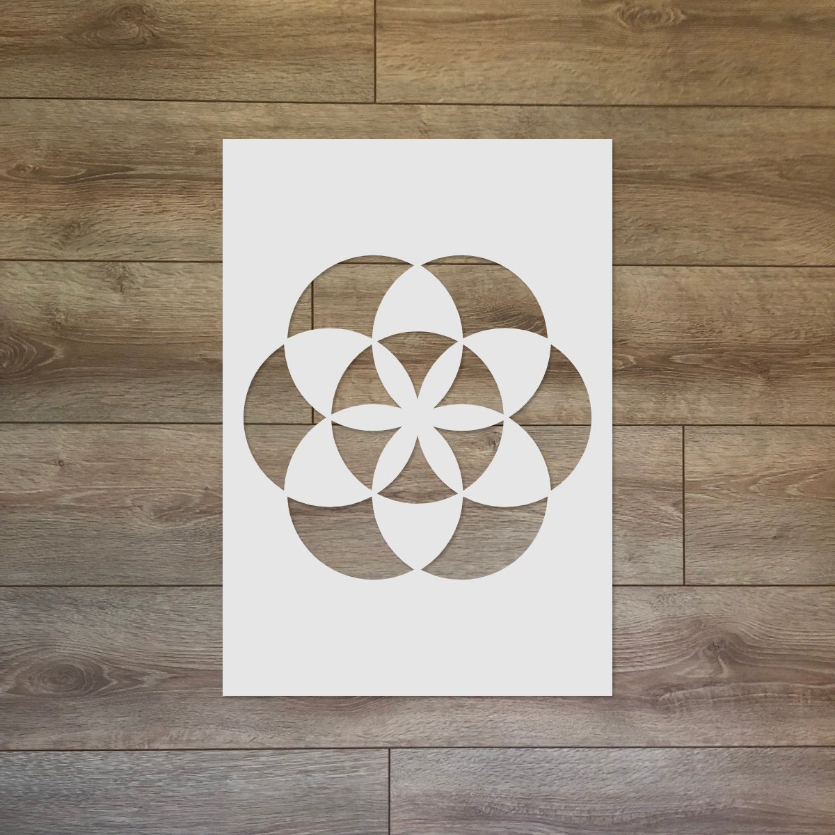 The Seed of Life - Sacred Geometry Reusable Plastic Stencil