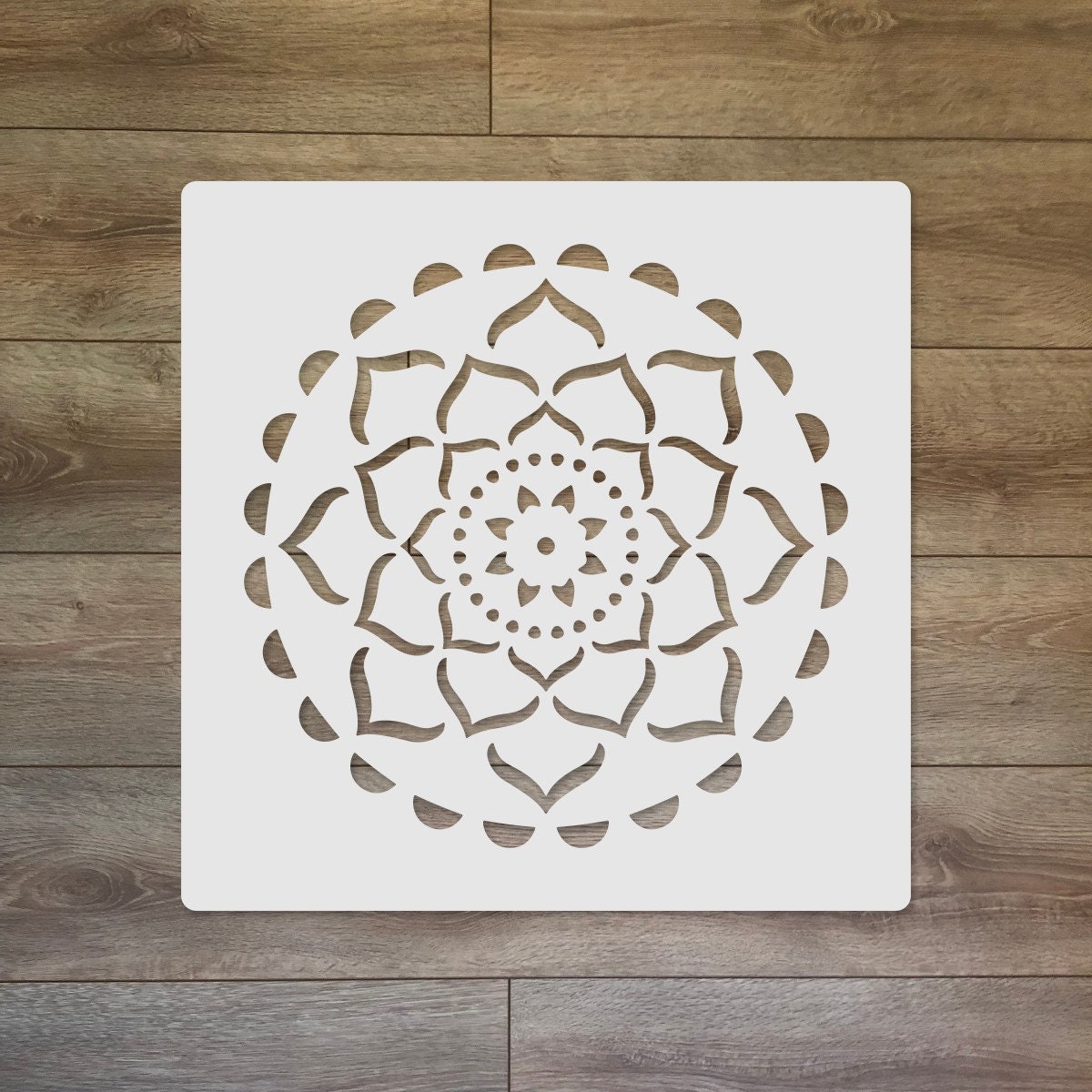 Mandala Sacred Mixed Media Reusable Plastic Stencil