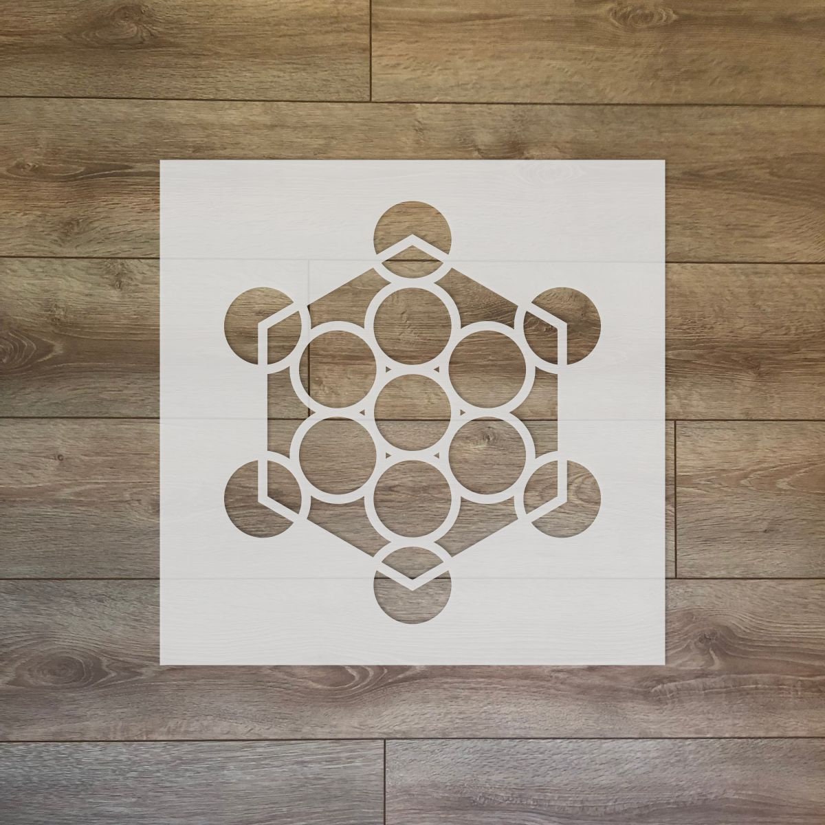 Metatron's Cube - Sacred Geometry Reusable Plastic Stencil - version 3